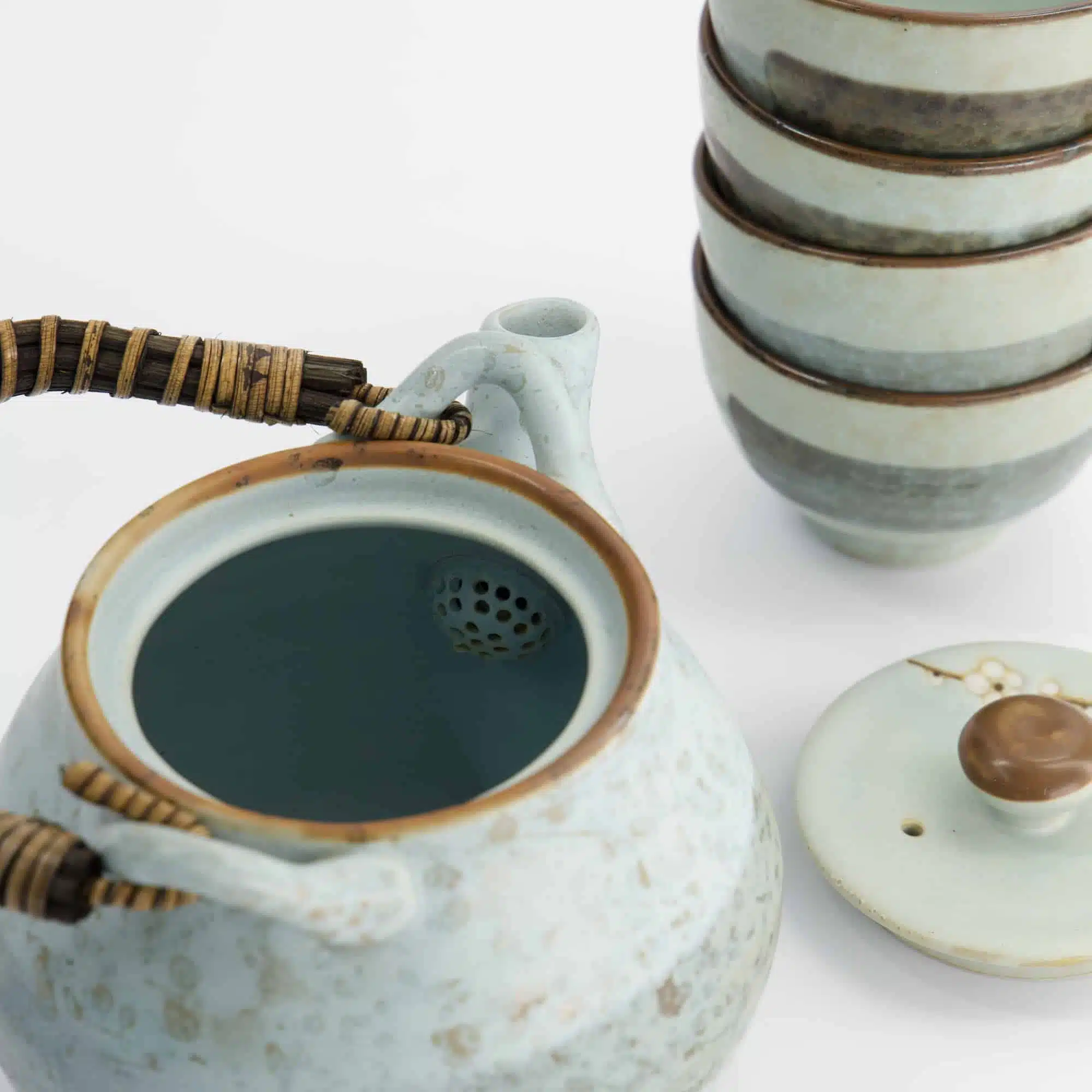 Theeset met theepot en kopjes - Tokyo Design Studio - Soshun - Mintgroen - 700ml - Afbeelding 4