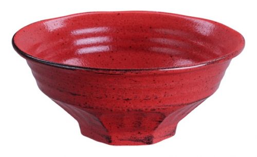 Mixed Bowls Ramen 21.2x9.2cm 1350ml Negoro Red
