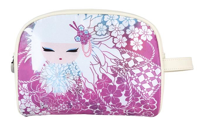 Akemi Make-up Tas - Kimidoll - Roze Geisha Design