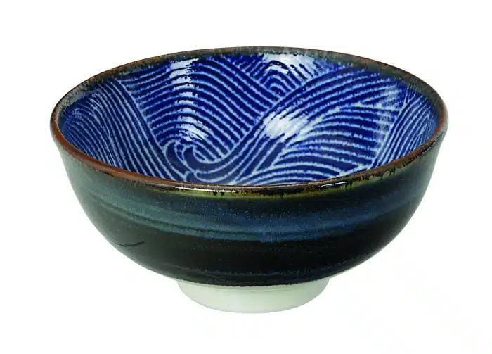 Japans porseleinen kom - Seigaiha - 300ml - 11.8 x 5.5cm