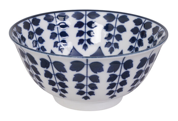 Tokyo Design Studio - Mixed Bowls - Blauw/Witte Kom - 14.8 x 7cm 500ml