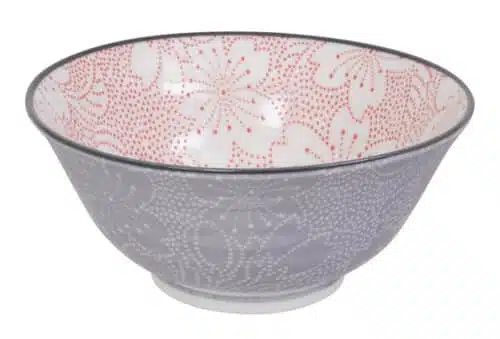 Tokyo Design Studio - Mixed Bowls - Roze/Grijs Kom - Sakura - 14.8 x 6.8cm 500ml