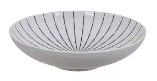 Blauw/Witte Kom - Tokusa White Collectie - 2000ml - 28.3 x 7.5cm