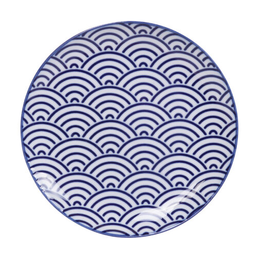 Tokyo Design Studio - Nippon Blue - Gebaksbord - Golven - 16 x 2cm