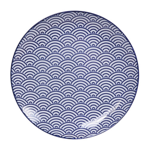 Tokyo Design Studio - Nippon Blue - Dinerbord - Golven - 25.7 x 3cm