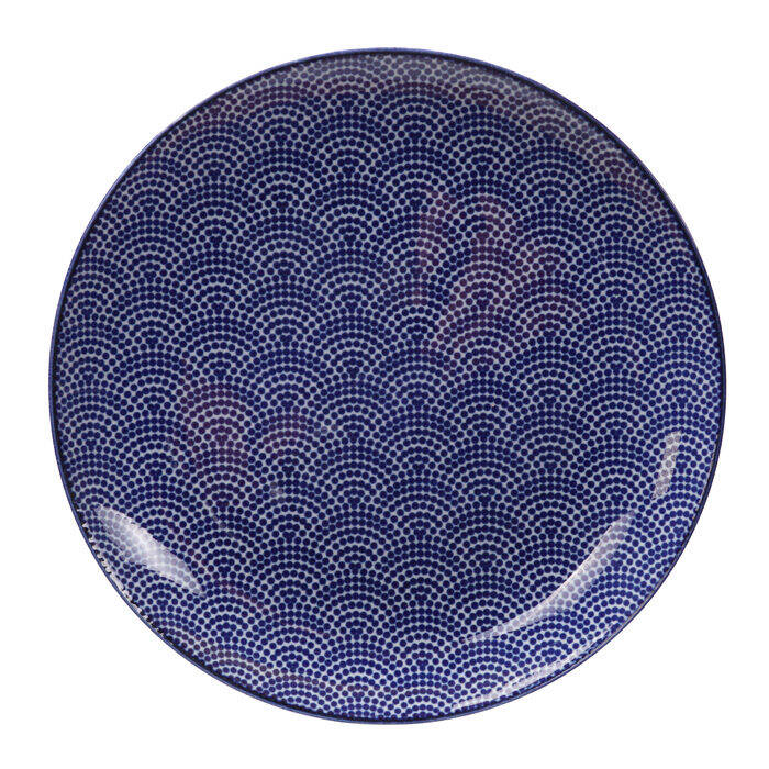 Tokyo Design Studio - Nippon Blue - Dinerbord - Stippen - 25.7 x 3cm