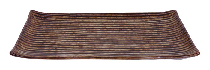 Bruin Rechthoekig Serveer Bord - Large Plates - 23.8 x 15cm