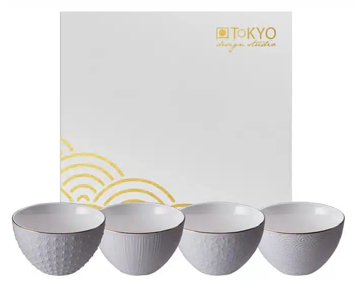 Porseleinen kommen - Nippon White - Tokyo Design Studio - 4-delig - 350ml - 11.4cm