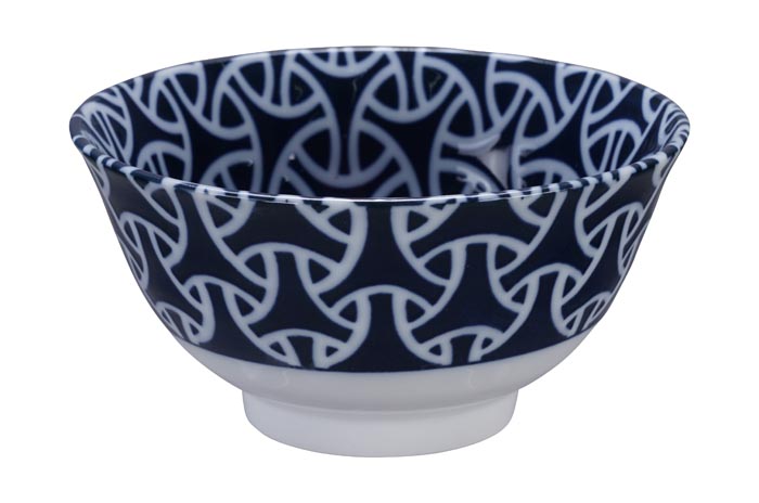 Blauw/Witte Kom - Mixed Bowls - 13 x 7cm 350ml