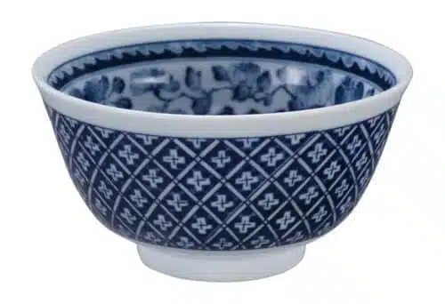 Blauw/Witte Kom - Mixed Bowls - 400ml 12.7 x 6.8cm