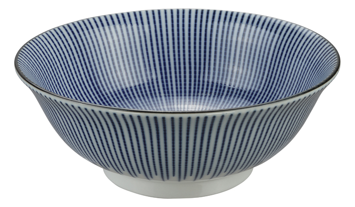 Blauw/Witte Kom – Mixed Bowls – 20,3 x 8xm 1000ml