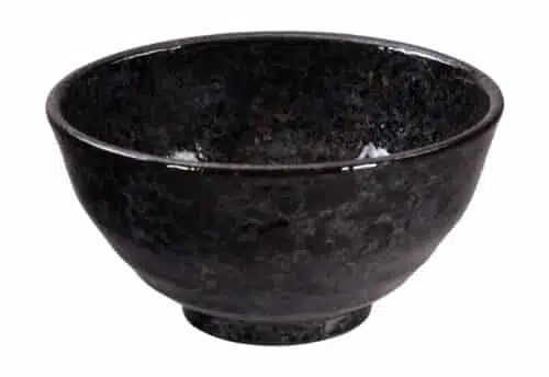 Witte Minoyaki Kom - Traditioneel Japans - 12 x 6,4cm 350ml