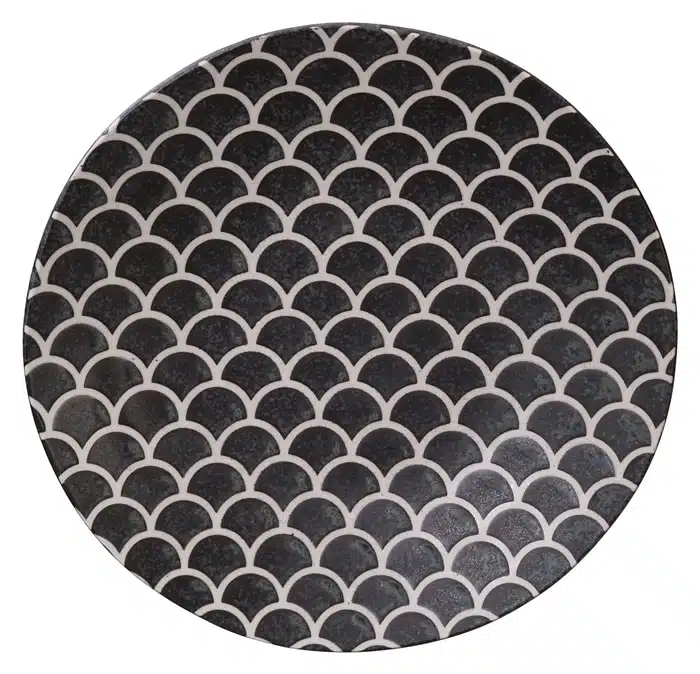 Matzwart Bord - Onyx Noir Collectie - 25 x 3.7 cm