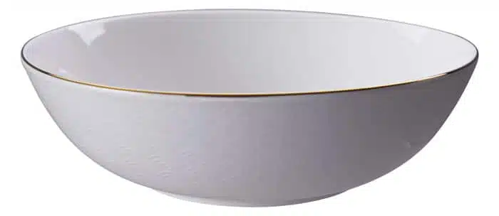 Porseleinen Kom met Gouden Rand - Tokyo Design Studio - Nippon White - 1100ml - 21cm