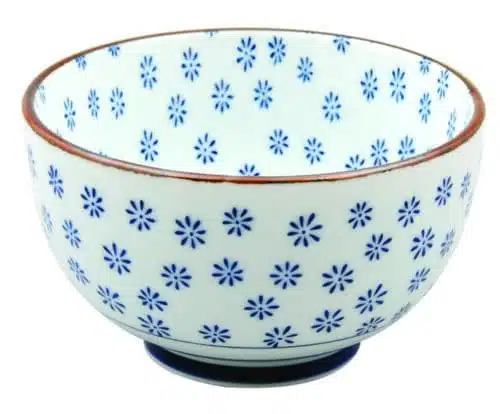 Keramische Kom - Blauwe Witte Keramische Kom - 500ml 12.7x7.5cm