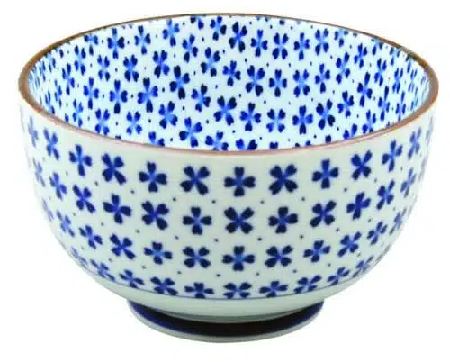 Keramische Kom Blauw/Wit - Oribe Collectie - 500ml - 12.7 x 7.5cm