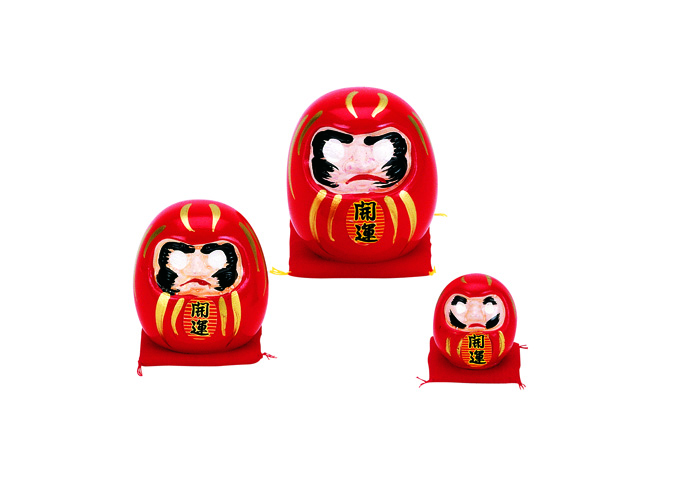 Rode Daruma Doll - 6cm