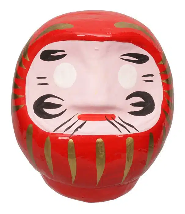 Daruma Pop Traditioneel Rood - 9cm
