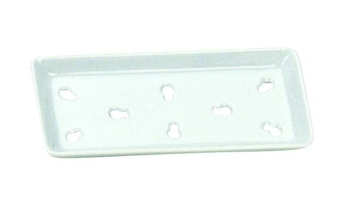 Witte Sushi verkoelingsplaat - 20.4 x 9.2cm