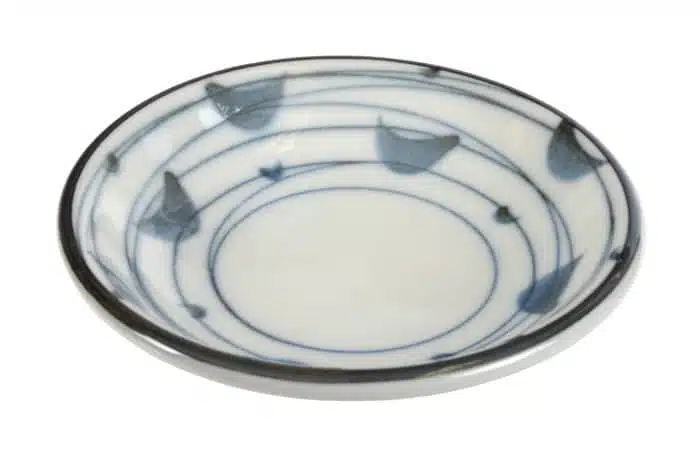 Blauw/Witte Seiji Rasen Sojasaus Schaal - The Oriental Shop - 9.5x2cm