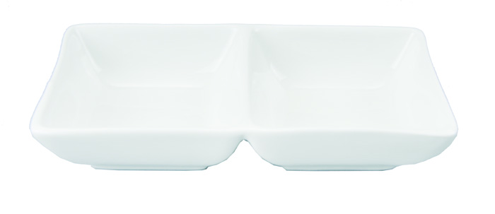 Wit Rechthoekig Bord - White Series - 2 delig - 14 x 7 x 3cm