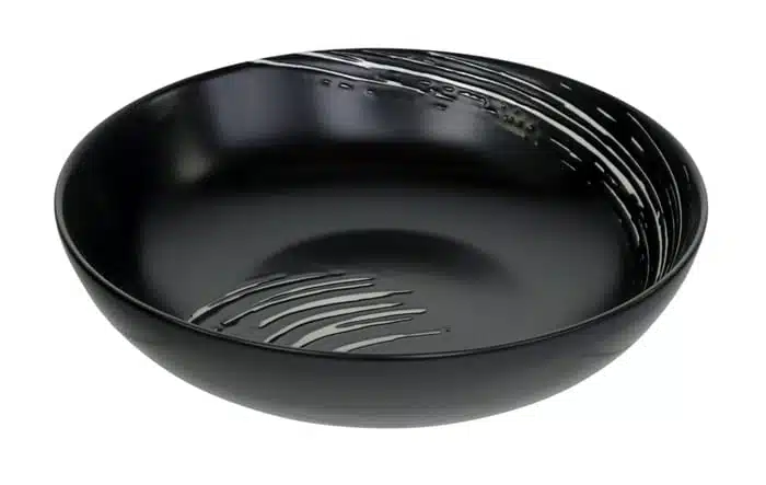 Porseleinen Kom - Black Maru - Zwart/Wit Design - 550ml - 17.8 x 4.5cm