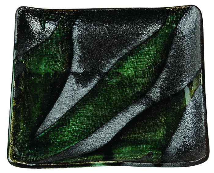 Groen/Grijs Vierkant Bord - Green Grey Series - 18 x 18cm