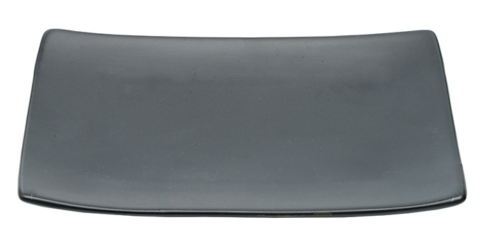 Mat Zwart Rechthoekig Bord - Black Series - 20.5 x 13cm