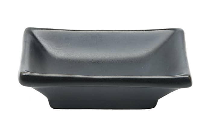 Mat Zwart Vierkant Schaaltje - Black Series - 10 x 6cm