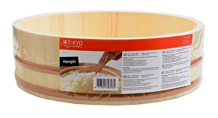 Houten Sushi Hangiri - Woodenware - 33 x 9.5cm Top Merken Winkel