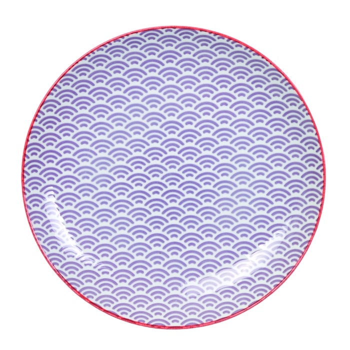 Tokyo Design Studio - Star Wave - Dinerbord - Paars/Rood - 25.7 x 3cm