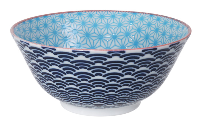 Tokyo Design Studio - Star Wave - Tayokom - Licht blauw/Donker blauw - 15.2 x 6.7cm 500ml