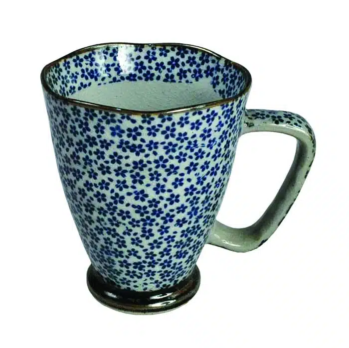 Blauw/Grijze Mok - The Oriental Shop - 400ml - 9 x 11cm
