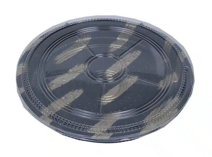 Afhaalbakje met deksel - Transparant Kunststof - 25 stuks - 38 x 4 cm