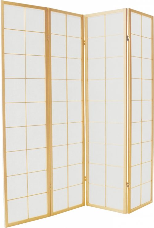 Boekhouder klep koppeling Traditioneel Japans Kamerscherm - 4 Panelen - 180cm hoog ⋆ The Oriental Shop