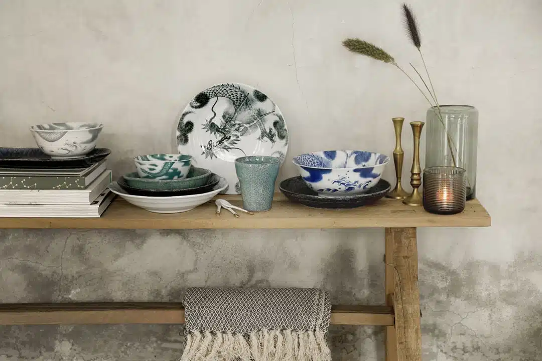 Porseleinen Kom - Dragon Zwart - 350ml - 12.7 x 6.5cm - Afbeelding 2