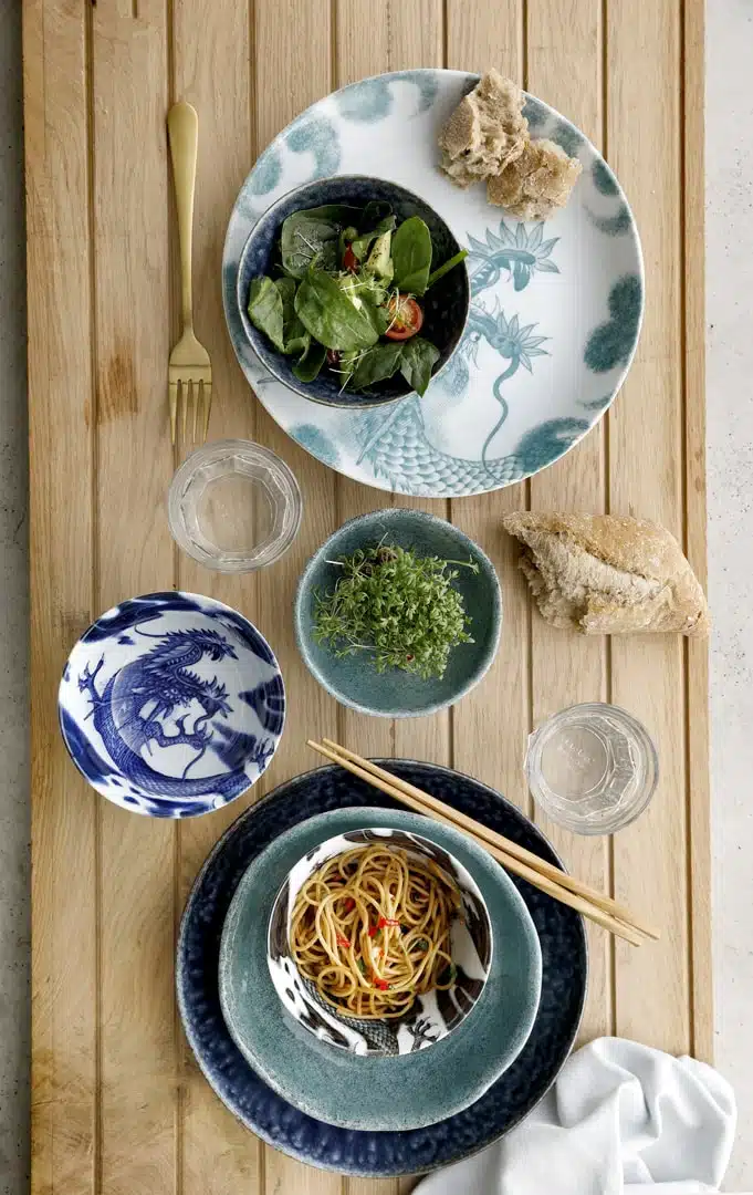 Porseleinen Kom - Dragon Zwart - 350ml - 12.7 x 6.5cm - Afbeelding 3