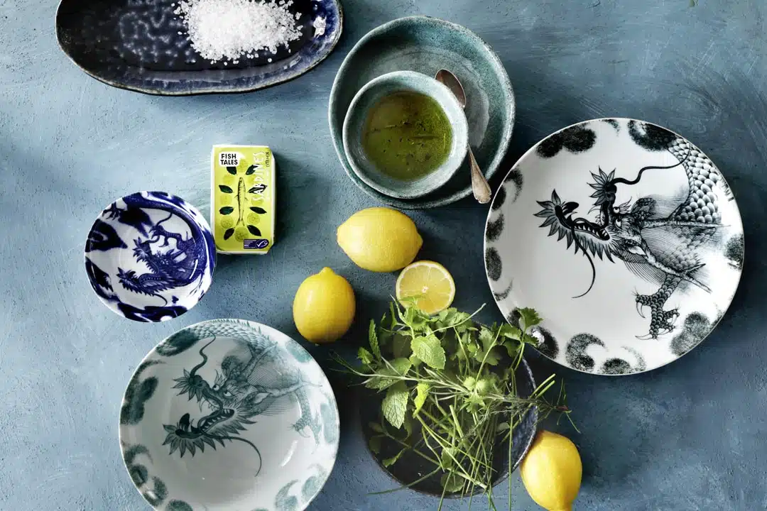 Porseleinen Kom - Dragon Zwart - 350ml - 12.7 x 6.5cm - Afbeelding 4