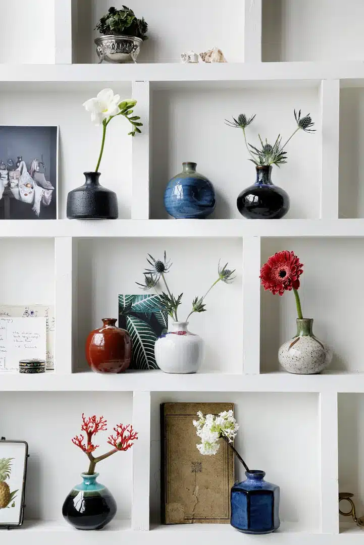 Handgemaakte Theekom Wit/Blauw - Japanse Keramiek - 500ml - 10.5 x 10cm - Afbeelding 3