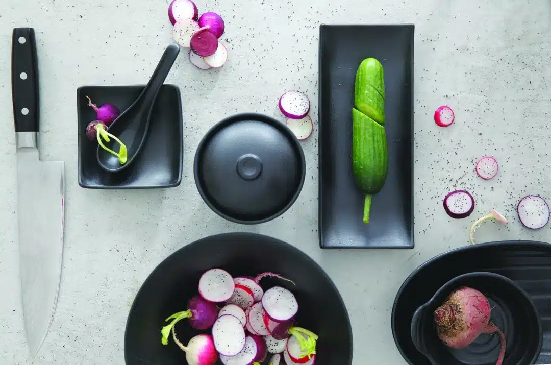 Zwarte Kom - Melamine - Minimalistisch Design - 150ml, 9.8 x 3.8cm - Afbeelding 2