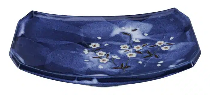 Rechthoekig Bord - Blue Sakura - Tokyo Design Studio - 22x15cm