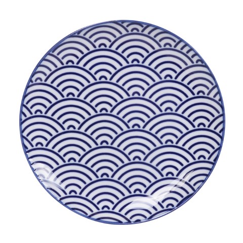 Tokyo Design Studio - Nippon Blue - Ontbijtbord - Golven - 20.6 x 2.2cm