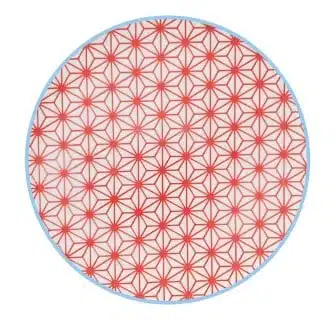 Tokyo Design Studio - Star/Wave - Bord - 16x2cm - Rood/L. Blauw