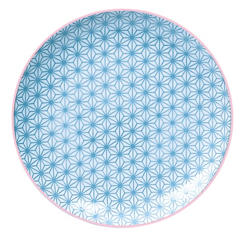 Tokyo Design Studio - Star/Wave - Bord - 25.7x3cm - L.Blauw/Roze