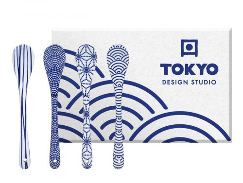 Tokyo Design Studio - Nippon Blue - Lepel set - 13cm - 4pcs
