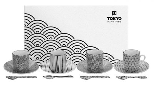 Tokyo Design Studio - Nippon Black - Espresso Set - 80ml - 12pcs
