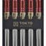Tokyo Design Studio - Eetstokjes - Roestvrij Staal - Rood - 5pcs