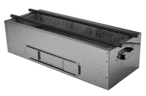Konro RVS Yakitori Grill met ijzeren staaf 60x24x16.5cm