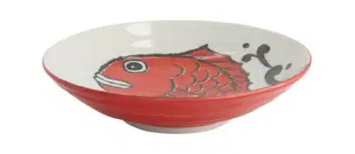 Diep Bord Tokyo Design Studio Seafood - Rood Baars Design - 21.7x5.2cm