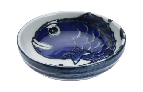 Tokyo Design Studio - Seafood - Sausschaaltje - Baars - Blauw -150ml - 9,5x3cm